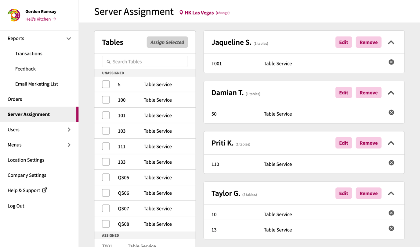 server assignment type avp values